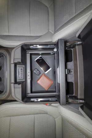 Chevrolet Silverado 1500 Console Safe - Tuffy Products - W/ Combo Lock, Flow-Thru Console - Black - `19-`24